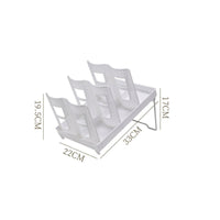Slanted Paper Cup Holder Rack Multi-Compartment Countertop Cup Organizer Sturdy Easy to Clean for Coffee Shops