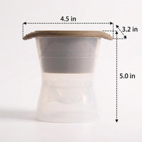 Soft Drinks Ice Ball Maker with Lid for Home Bar, Food-Grade Silicone Sphere Former for Party Supplies, Large Easy Release Gift for Her