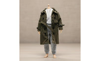1/12 Scale Trench Coat Cloth Material 6 Inch Figure Clothing Realistic Design 6-Inch Figure Jacket for Collectors, Hobbyists, Display, Toy Photography