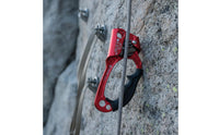 Single-Handed Operation Hand Ascender Anti-Slip Handle Rock Climbing Ascender High-Strength Aluminum Alloy Climbing Rope Grab Lightweight for Climbers, Rescuers, Arborists, Mountaineering, Caving