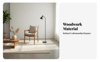 Nordic Design Wooden Armchair sturdy Wood Frame Single Person Seat Modern Minimalist design Indoor Furniture Ergonomic spinerest for Apartment Dwellers, Homeowners, Professionals, Dining Room, Home Office, perusing corner, Small Spaces