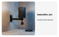 360° Rotation Wall Mount Speaker Bracket All-Metal Construction Wall Speaker Mount Easy Installation for DJs, Home Theater Enthusiasts, Stage, Karaoke Bar, Club