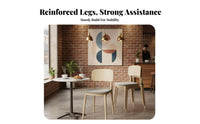 Stackable Design formed Plastic Chair Modern Minimalist & Design formed Plastic Side Chair Thickened Construction stackable Seat Curved Backrest for Office Managers, Business Owners, Dining Room, Kitchen, Restaurant, Waiting Area