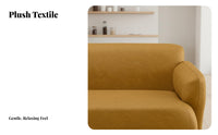 Light Luxury Design Upholstered 2-Seater Couch Modern Design Compact Upholstered Settee High-Density Cushion Sofa Sturdy Frame for Apartment Dwellers, Homeowners, Students, Coffee Shop, Lounge Area, Bedroom, Office