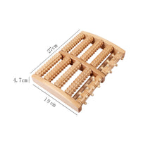 Wooden Foot Massager Roller Natural Foot Massage Roller Textured for Home, Office
