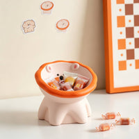 Lion Storage Bowl Decorative Lion Catchall Bowl Compact for Entryway, Desk, Dorm Rooms