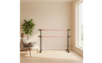 Dance Barre with Suction Cups Dual-Bar Double Dance Barre Movable for Bedroom