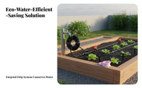 Drip Irrigation Kit Water-Saving Garden Watering Kit Easy Installation Micro Drip Irrigation Set for Gardeners, Flower Beds, Greenhouse