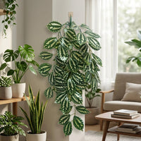 Realistic Vines and Artificial Hanging Plants, Hanging Fake Vines with Suction Cups, Foliage for Glass and Flat Surface Decoration