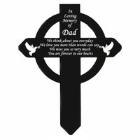 Acrylic Memorial Sign Waterproof Bereavement Marker Easy To Use Cemetery Decoration for Pet Owners, Burial Site