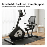 Low Gentle Workout Recumbent Exercise Bike Adjustable Tension Seated Pedal Exerciser Non-Slip Design Arm and Leg Rehab Machine Sturdy Construction for Elderly, Home