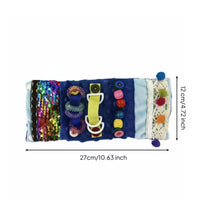 Soft and Skin-Friendly Alzheimer's Sensory Sleeve Stress Relief Fidget Cuff Engaging Activities Tactile Activity Muff for Seniors, Autistic Individuals, Memory Care