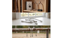 Polished Stainless Steel Spur with Strap Compact Equestrian Spur with Strap for Riders, Equestrians