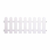 PVC Garden Fence Panels Interlocking Weather Resistant Easy Install for Yards