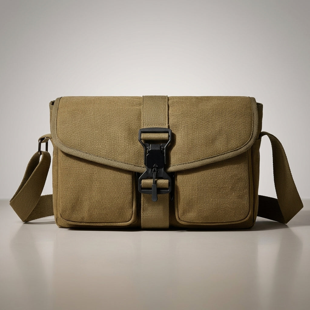Shoulder Bag for Men with Adjustable Shoulder Strap, Canvas Crossbody Bag for Daily Use and Commute, Man Bag with Storage Function, Bag for Men