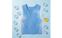 Uncovered Armholes Sleeveless Cooling Vest Wide Shoulders Zipper Cooling Vest for over Clothing
