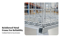 Stackable Butterfly Cage High Load Capacity Heavy Duty Logistics Cage Galvanized Steel Foldable Wire Container for Transportation, Factory