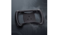 Rectangular Kart Steering Wheel Textured-Grip Steering Wheel with Mounting Plate Black Hardware Replacement for Racers