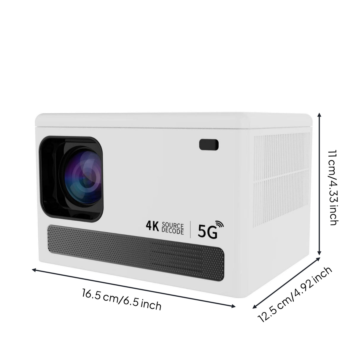 5G Display Device with 4K Compact Display Device Portable Mini for Home Theater