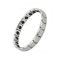 Polished Finish Anti-Static Bracelet Black Inlaid Chain-Style Wrist Bracelet Everyday Wear Anti Static Wrist Strap Comfortable