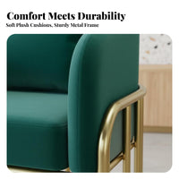 Wireframe Armchair Nordic Design Single Sofa Sturdy Iron Frame Minimalist Design for Adults, Readers, Cafe, Boutique
