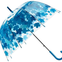 Transparent Maple Leaf Umbrella Clear Canopy Maple Leaf Umbrella 8 Steel-Rib Frame for Street Use