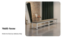Padded Shoe Bench Multi-Purpose Padded Entryway Bench adaptable Use Long Stool for Homeowners, Business Owners, dressing area, Bedroom, Retail outlet