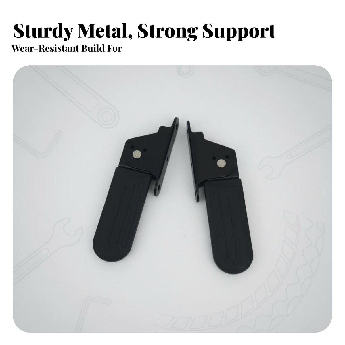 2 Pieces Electric Scooter Foot Pedal Non-Slip Surface Electric Scooter Footrest Universal Folding Pedals for Passengers
