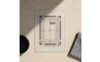 Transparent Calibration Card Reusable Plastic Marking Card Long-Lasting