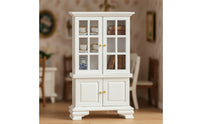 Dollhouse Cabinet with Glass Doors Elegant Dollhouse Cabinet Cupboard with Transparent Doors for Collectors