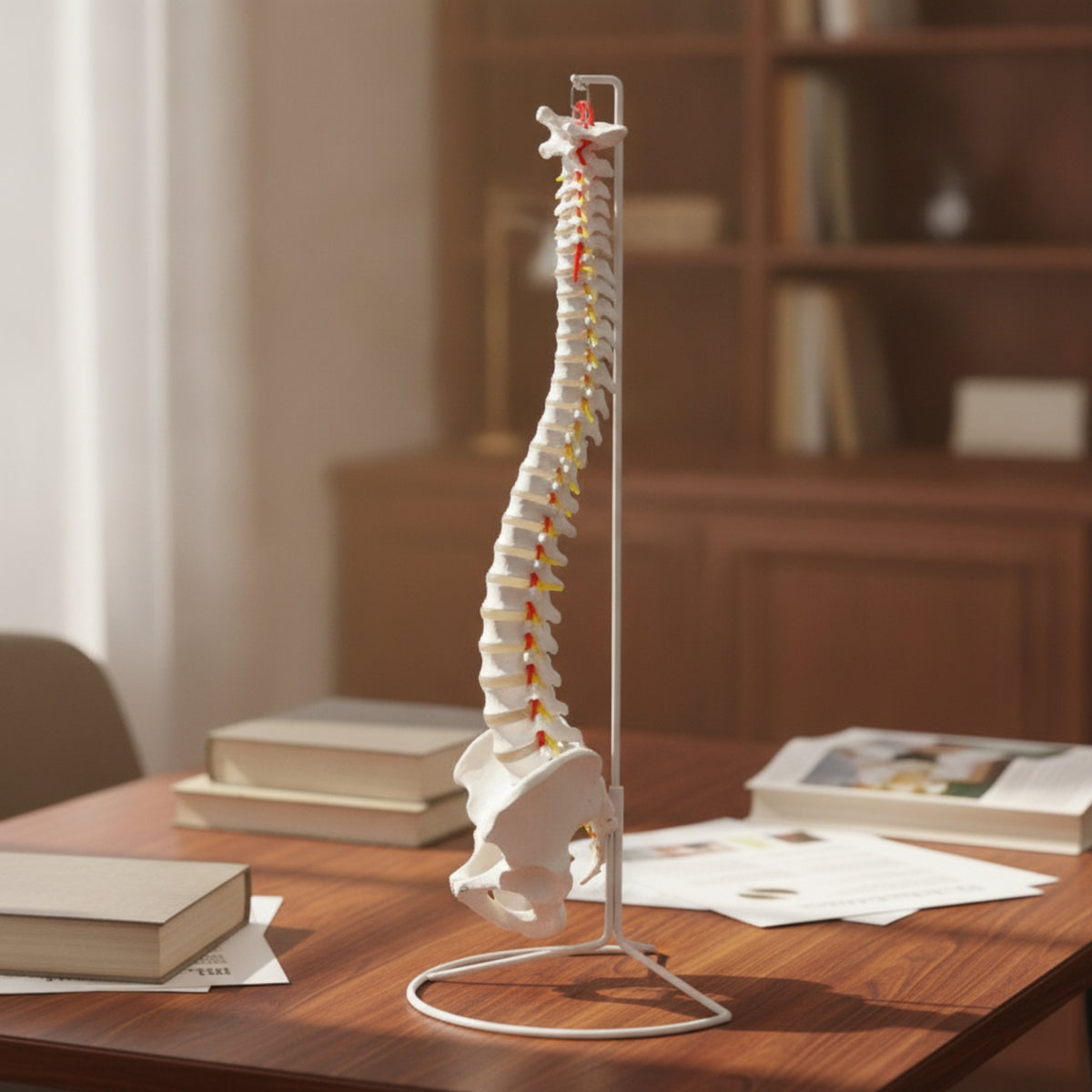 Spine Model with Pelvis Realistic Flexible Spine Model Sturdy for Health Sciences Facility