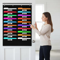 20 Pocket Hanging File Holder Large Capacity Wall Mount Mail Sorter Space Saving Office Supply for Teachers, Classroom
