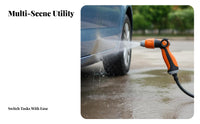 Heavy Duty High Pressure Water Leak-Proof Metal Car Wash Nozzle 360° Rotating Head for Gardeners