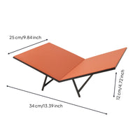 Book-Shaped Magazine Rack Slanted Design Open-Reading Material Rack Holder Household Organizer for Office