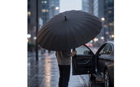 Wind-Resistant Umbrella with 24 Ribs Windproof Umbrella with Double Canopy Sturdy Large for Commuters