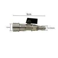 Sturdy Metal Build Pressure Washer Quick Coupler Washer Adapter Valve Leak Secure Connection High Pressure Hose Connector for Car Wash, Garage