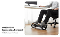 Non-Slip Adjustable Under-Desk Footrest Massaging Surface Adjustable Tilting Footrest Foot Support for Pregnant Women, Children, Office Workers, Study Room, Workstation, Home