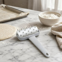 Stainless Steel Pastry Perforating Roller Handheld Pizza Pastry Docker White Pizza Crust Perforating Roller Cylindrical