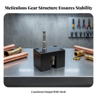 Hex-Shank Pipe Crimping and Expanding Tool Interlocking Grippers Pipe Crimping Tool Black Metal Tube Expander U-Shaped Opening