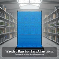 Pegboard Tool Organizer On Wheels Pegboard Tool Stand Heavy Duty for Mechanics, Professionals, Workshop, Auto Repair Shop, Warehouse