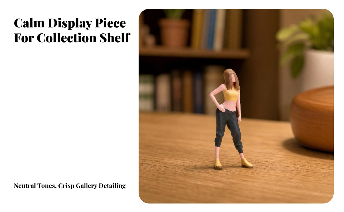 One Meter Sunshine 1/64 Scale Resin Miniature Figure of Woman with Hands on Hips