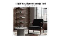 Minimalist Design mid-centurymid-century-mid-century-century design supportchair Supportive & Comfortable Wooden Frame Accent Chair long-lasting Construction Seating Furniture for Adults, Bedroom, Study