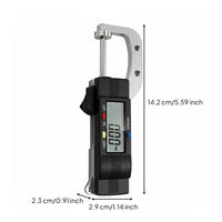 Digital Thickness Gauge Mm Inch Conversion LCD Thickness Gauge Measuring Device Zero Function Shop Tool High Precision