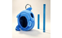 Soft Fabric Pouch with Strap Portable Toy Case with Adjustable Strap for Children, on the Move Play, Travel