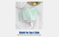 Automatic Folding Sun Umbrella, Rain or Sun Protection, Lightweight, Colorful Coating, Unisex, Floral Knot Accent