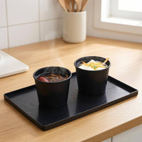 Fitted Lid 160 Ml Soup Cup Black Lidded Soup Cup Cylindrical