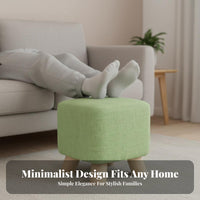 Durable Wood Construction Small Wooden Stool adaptable Upholstered Wooden Footstool Multifunctional Low Seat space-efficient Size for Children, Families, Office Workers, Living Room, Entryway, Bedroom, Bathroom