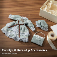 30cm Doll Princess Dress Great Birthday Gift BJD Dress Soft Material Doll Outfit for Girls, Imaginative Play