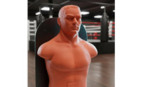 High Elasticity Half Body Punching Mannequin Shock Absorbing Torso Punching Target Realistic Skin Feel Boxing Body Target