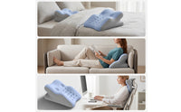Prone Pillow Breathable Wedge Pillow with Contoured Surface Compact Support Cushion for Readers